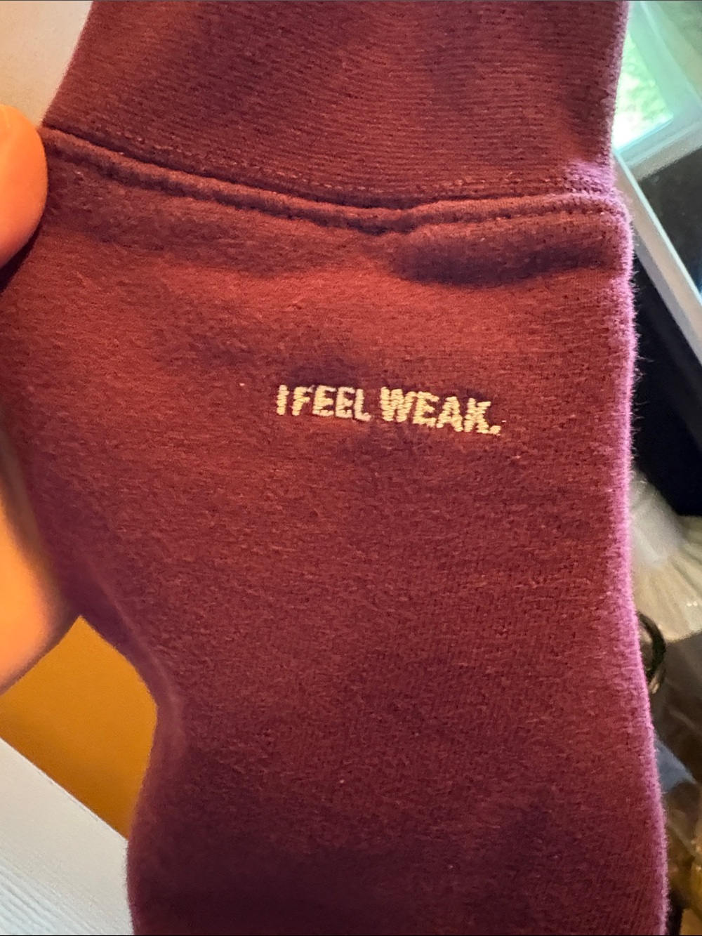 Maroon Zip-Up Hoodie with "You Matter." Chest Embroidery - Unbranded - Picture 2 of 5